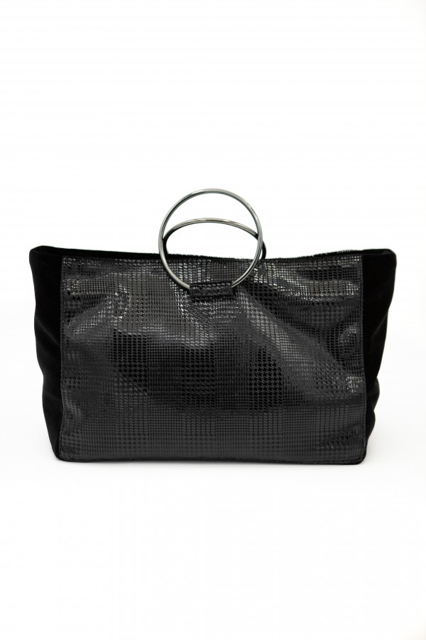 Borsa a mano con anelli