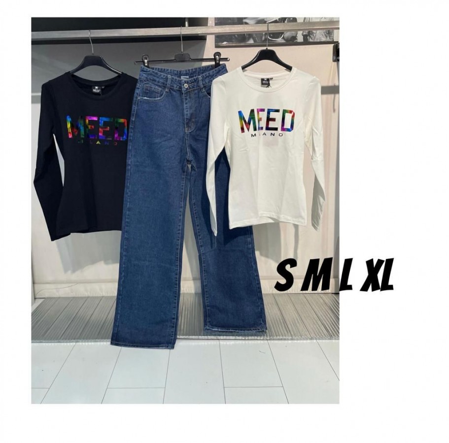 T-shirt meed milano manica lunga 