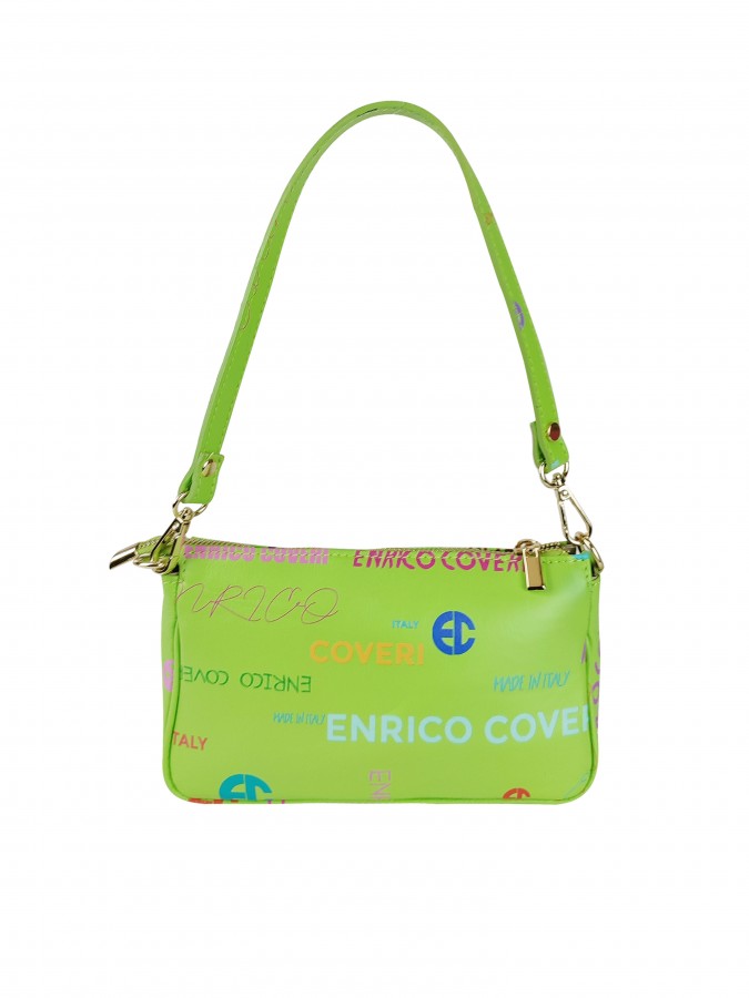 Borsetta enrico coveri in pelle dollaro con stampa