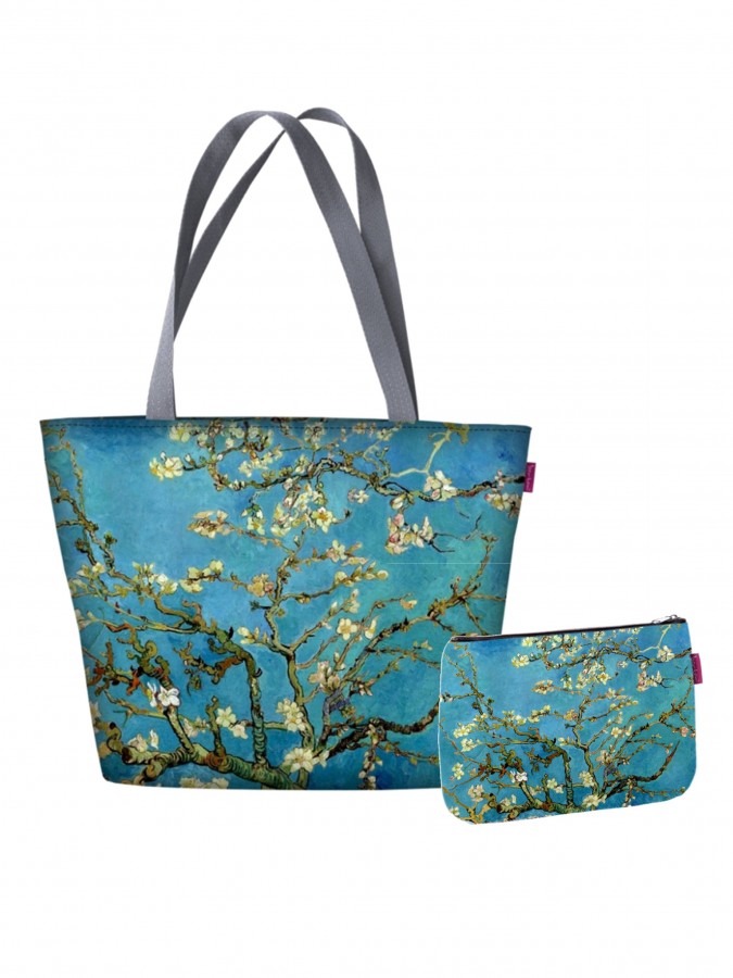 Almond coordinato borsa holiday e pochette bertoni