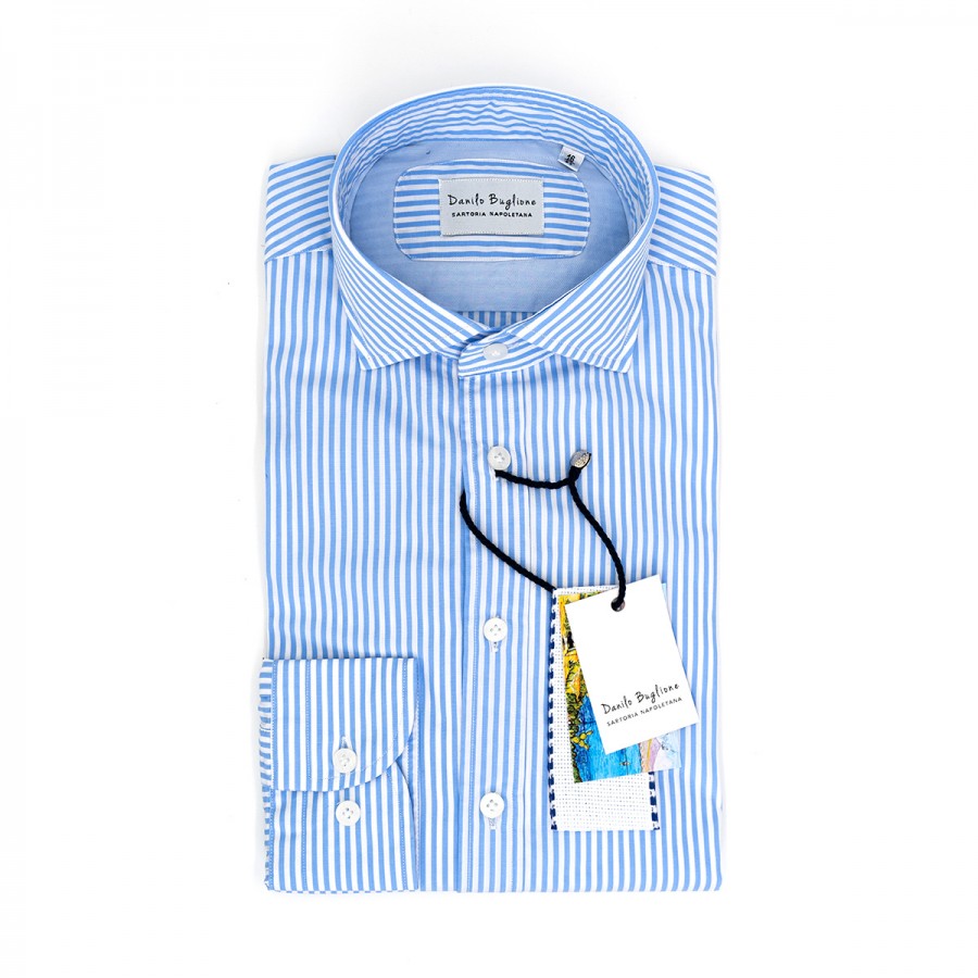Camicia uomo - collo francese con portastecche - made in italy