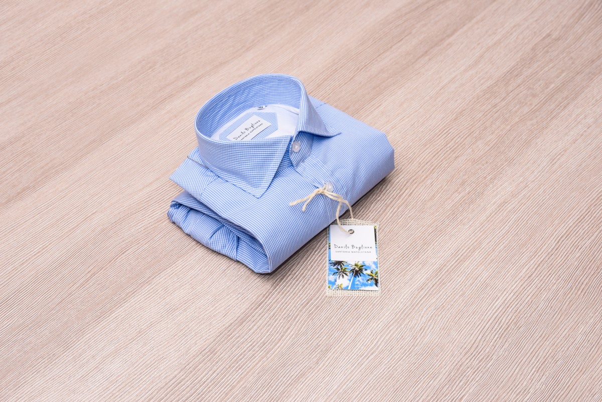 Camicia uomo - collo francese con portastecche - made in italy