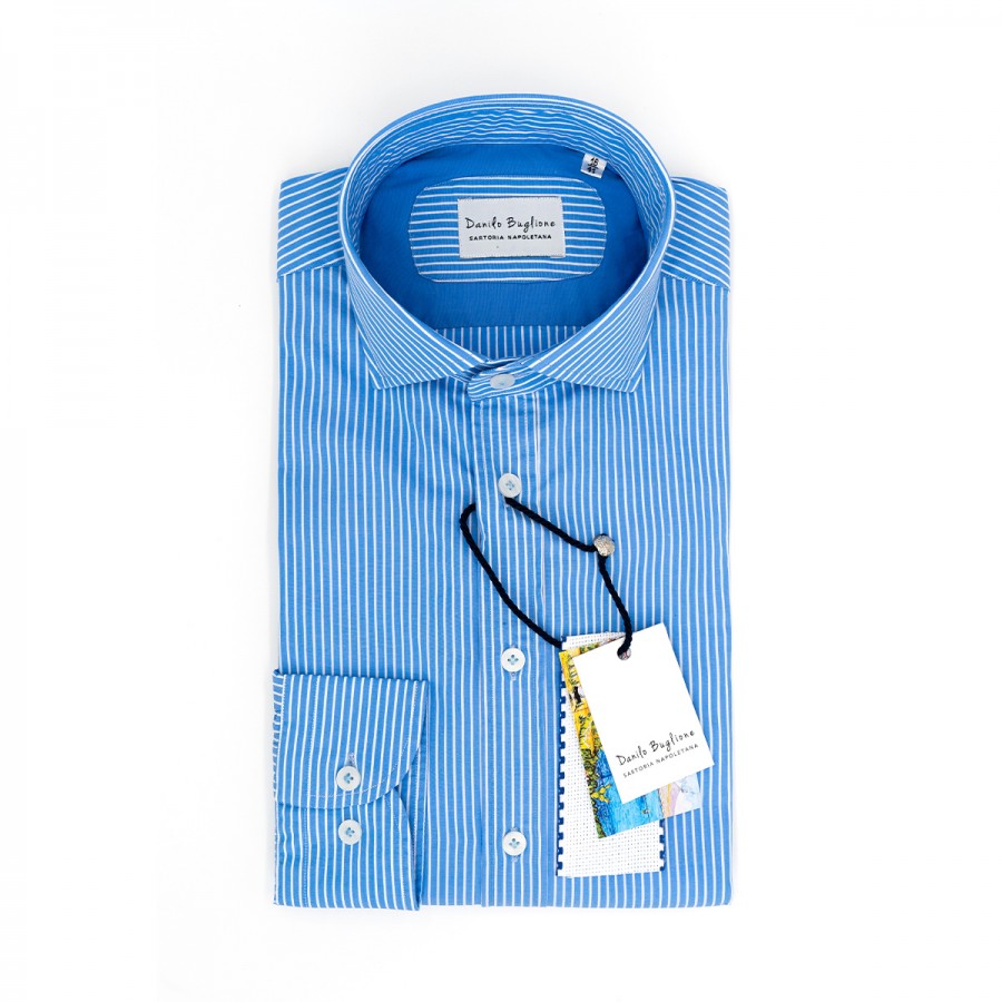 Camicia uomo - collo francese con portastecche - made in italy