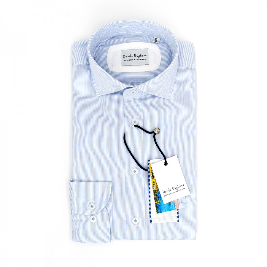 Camicia uomo - collo francese con portastecche - made in italy - camicie