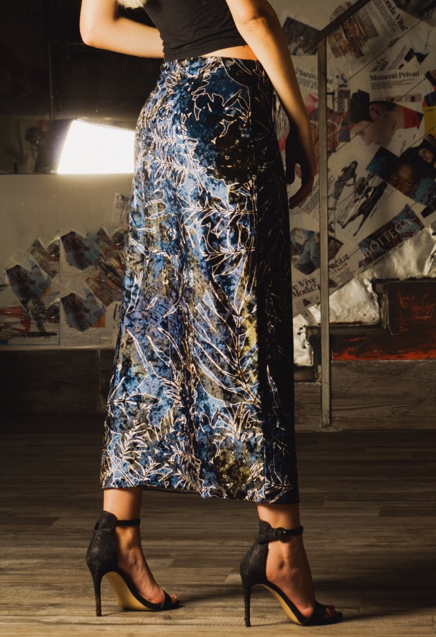 Gonna lunga in ciniglia 