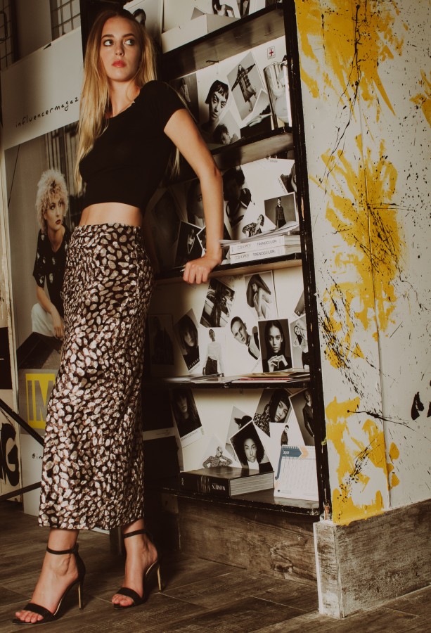 Gonna lunga in ciniglia 