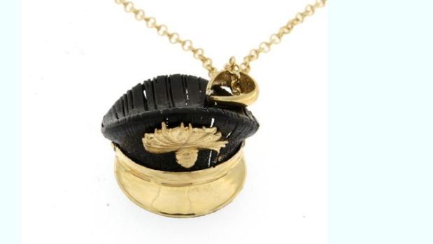 Pendente argento 925 - chapeau - carabiniere