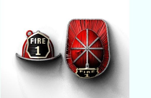 Pendente argento 925 - chapeau - fireman