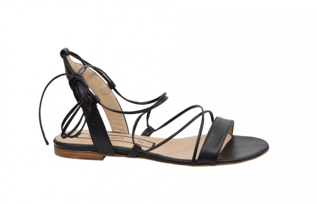 Sandali donna nappa nero