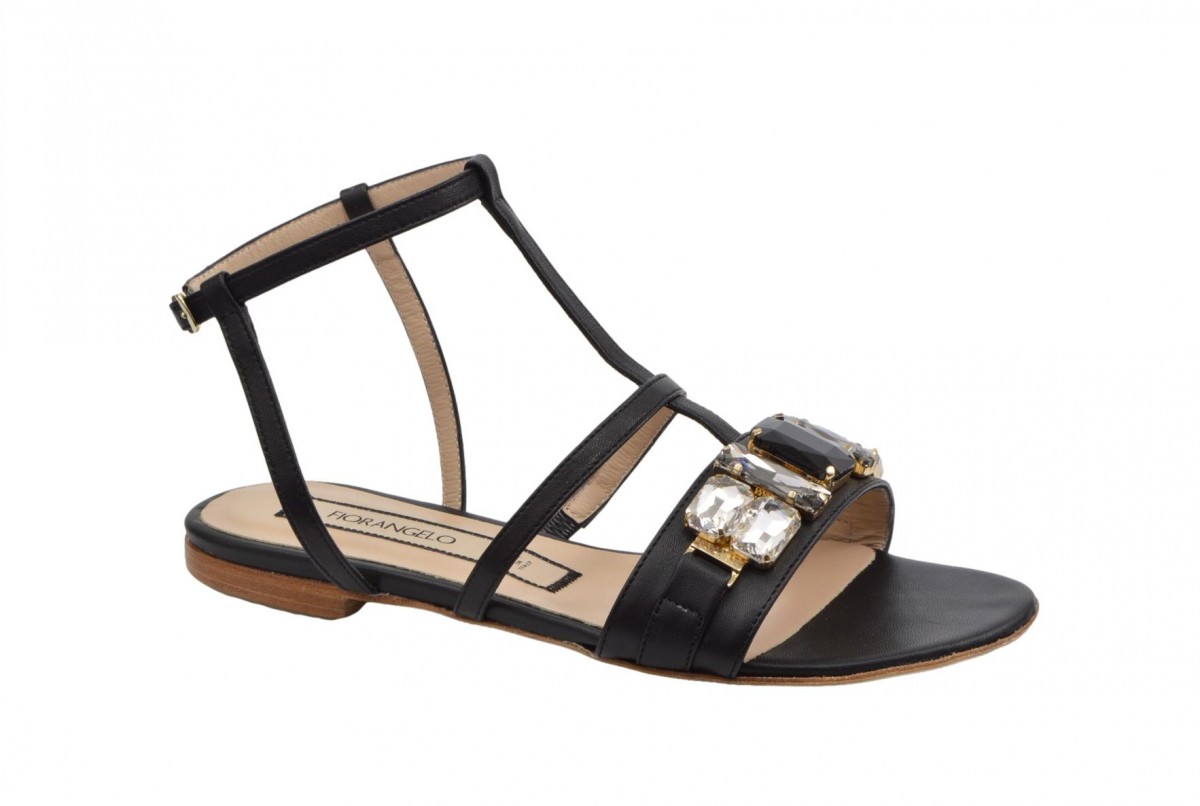 Sandali donna nappa nero