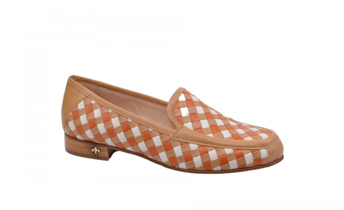 Scarpe donna vit.torrone-intr.bianco/arancio